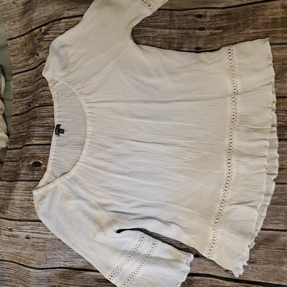 Flowy top with crochet detail